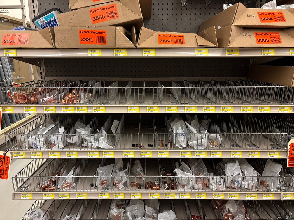 Assorted 3/8" and 1/2" Copper Fittings