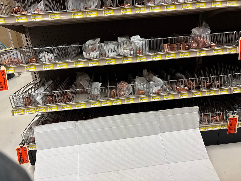 Assorted 1/2" and 3/4" Copper Fittings