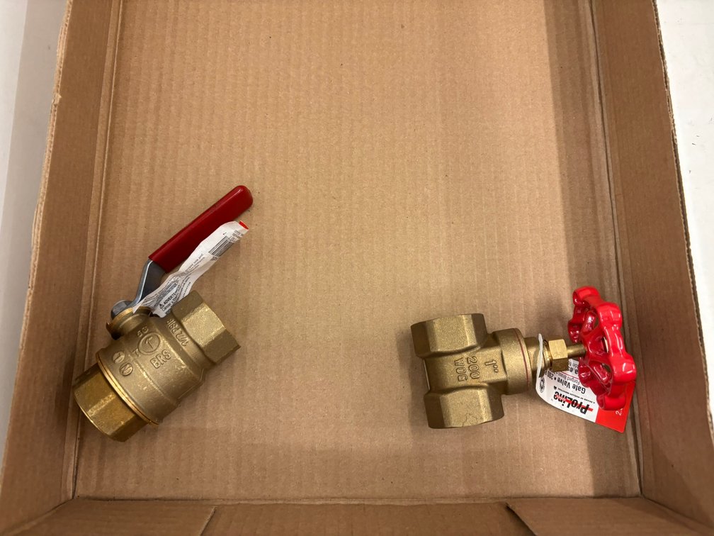 1" Ball Valve and Gate Valve