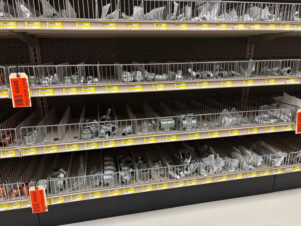 Assorted 1/2" and 3/4" Galvanized Fittings