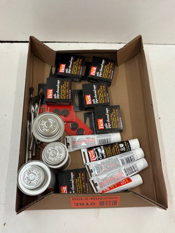 (6) Pfte Pipe Thread Tape, Thread Sealant, (2) CPVC Cement