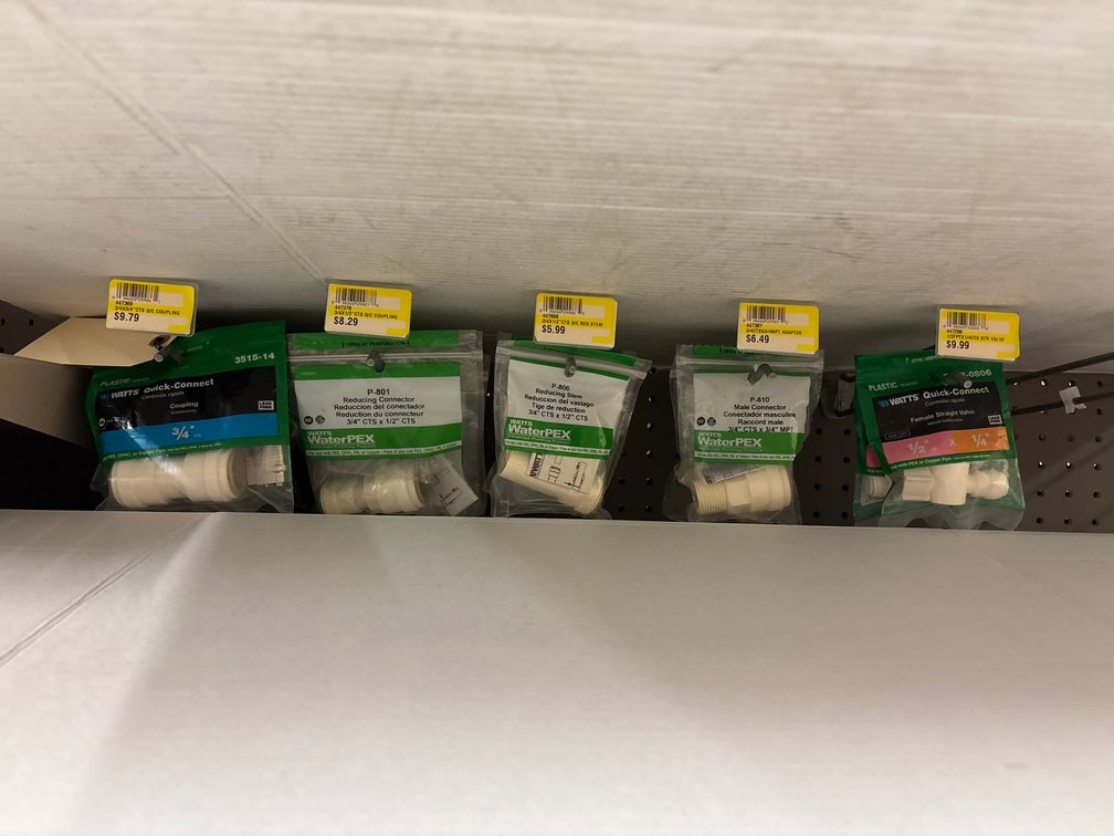 (11) Assorted Watts WaterPEX Fittings