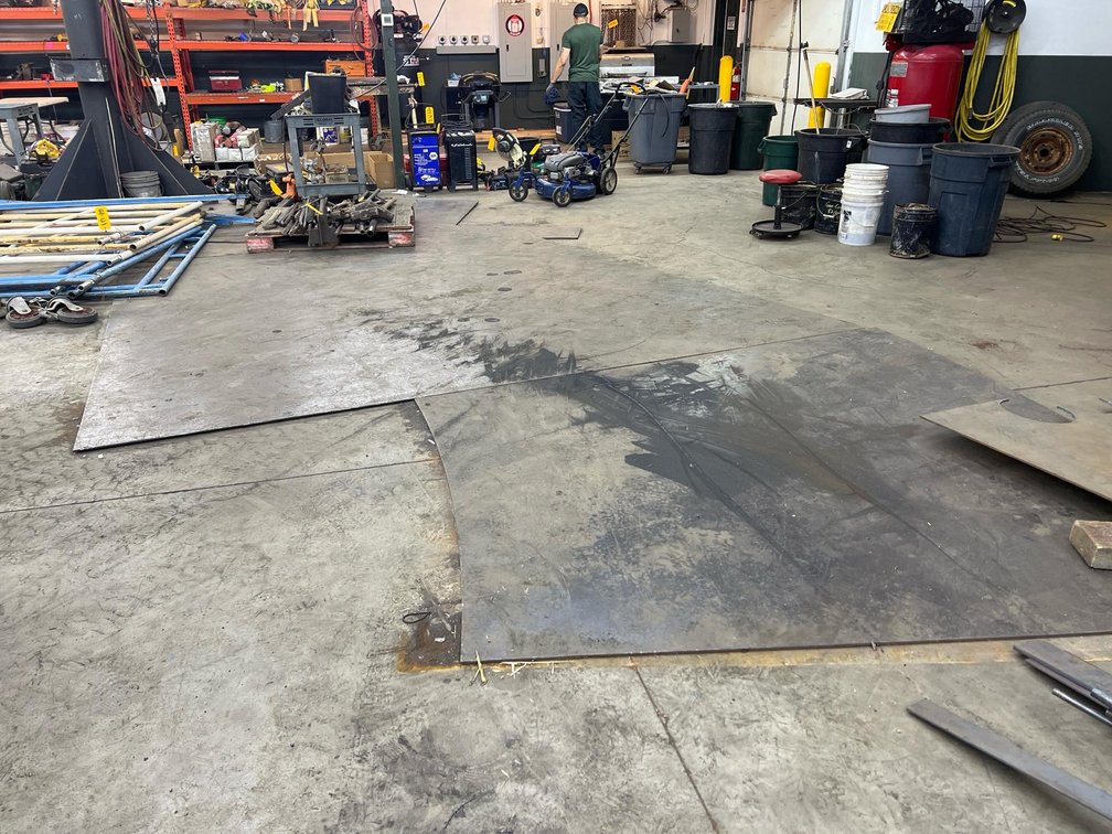 approx. 5/16" Thick Mild Steel Floor Plates, Various Sizes & Shapes