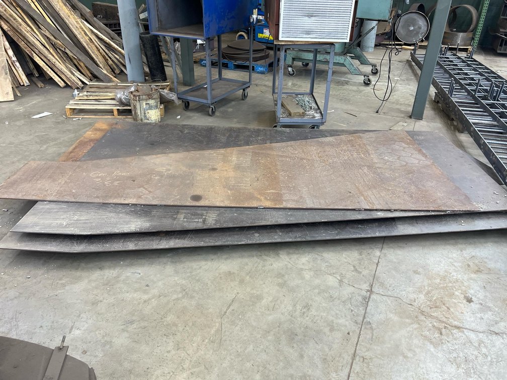 approx. 5/16" Thick Mild Steel Floor Plates, Various Sizes & Shapes