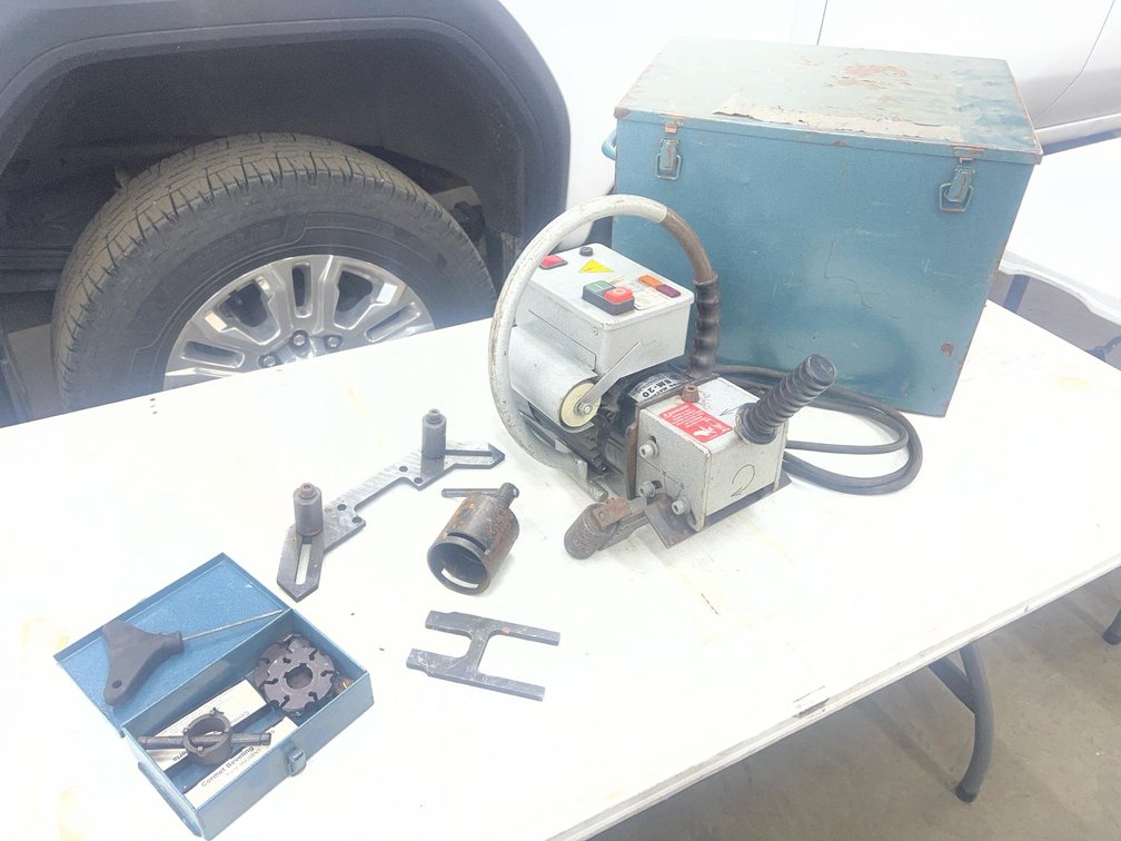Promotech BM-20 Portable Plate Beveling Machine, 1.7 HP, 0–60° Angle, USA Plug, Tool Kit, Metal Box