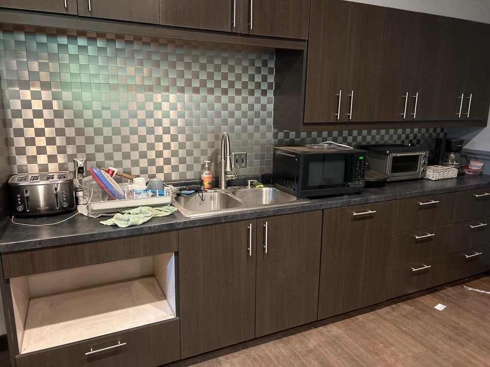 All appliances on counter