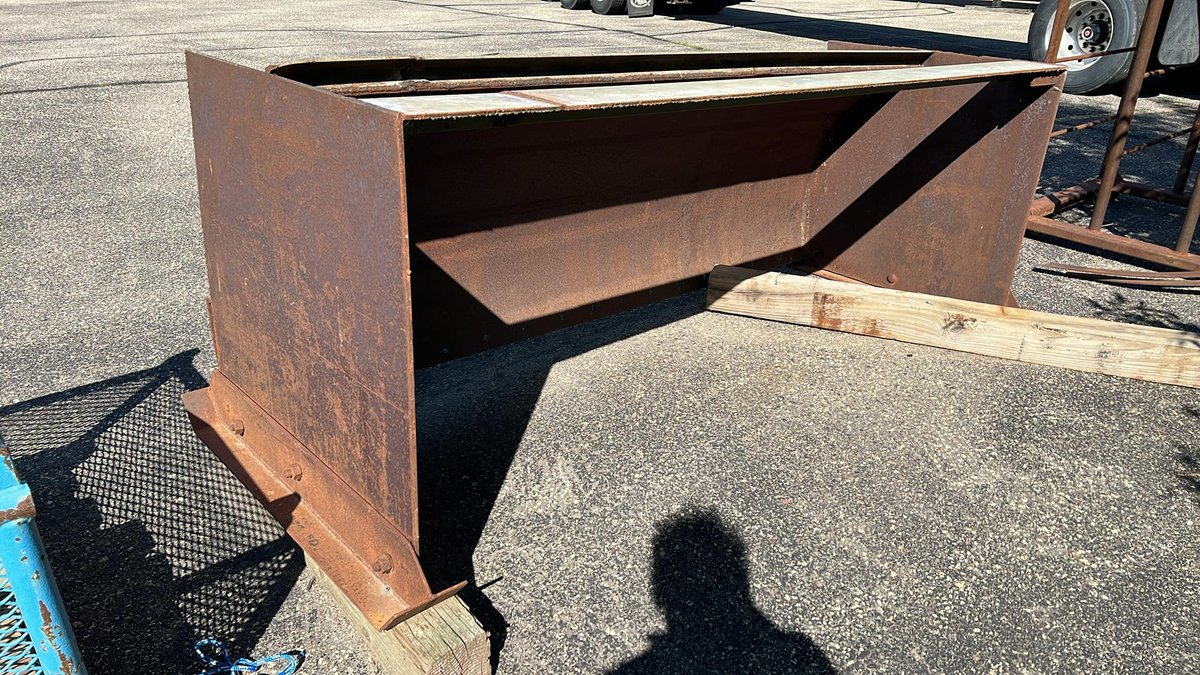 Heavy-Duty Steel Snow Plow Blade Attachment,