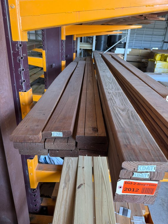 (14) Various Lengths of 1 x 5 Grooved Treated Boards