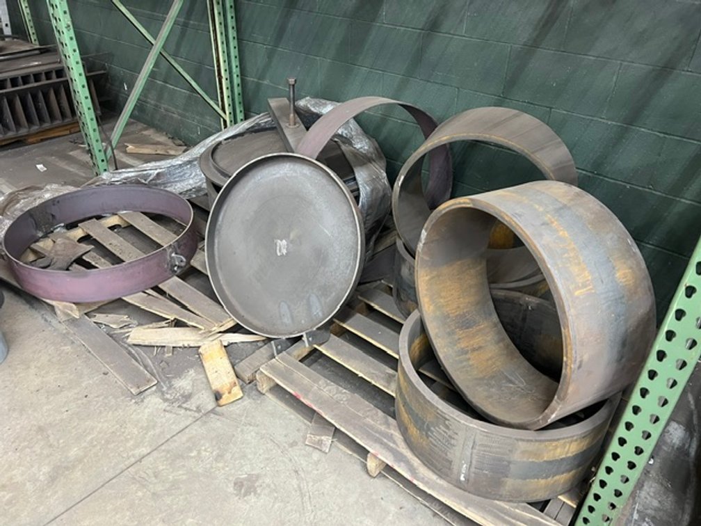 4 pallets of steel water tower parts