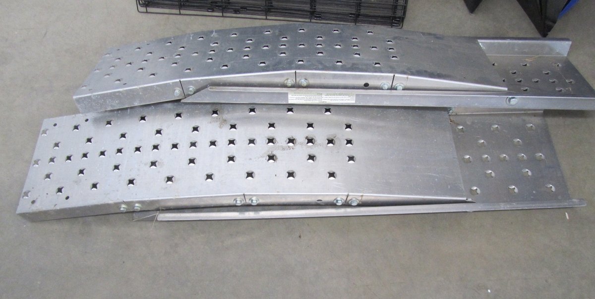 Pair Of Folding Automotive Ramps