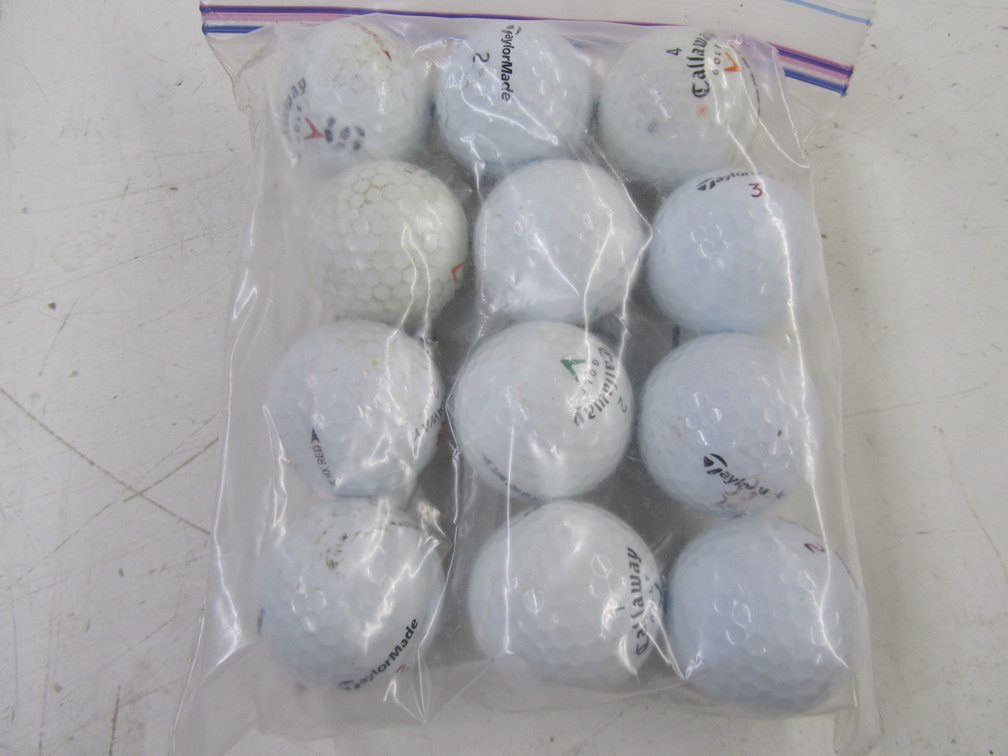 (12) Assorted Callaway And TaylorMade Golf Balls