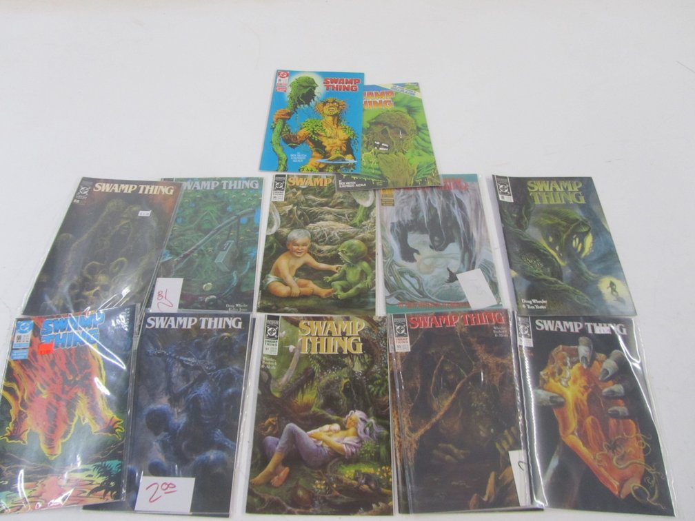 (14) DC Comics Swamp Thing Comic Books