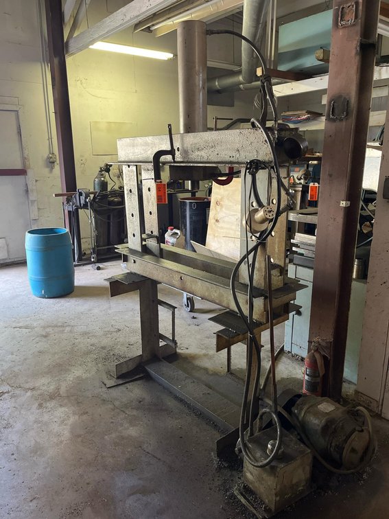 Hydraulic Shop Press with Baldor 1.5 HP Hydraulic Unit