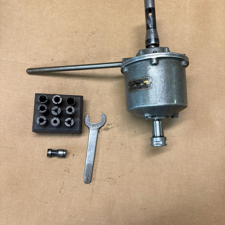 Procunier Size 3 Style E High Speed Tapping Attachment with (10) Collets