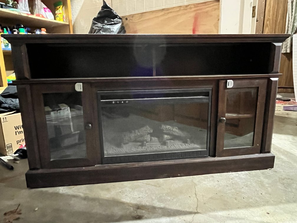 Electric Fireplace Entertainment Stand