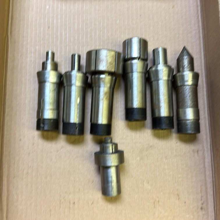 Assorted ID 5C Collets and a 5C Center