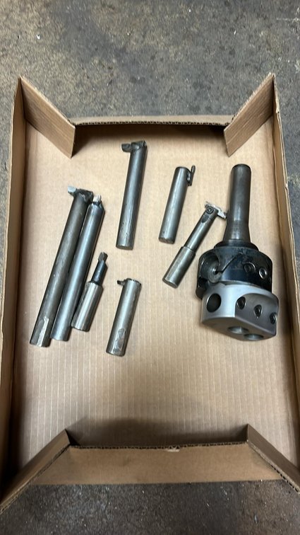 (1) Criterion 203 Boring Head with (8) Boring Bars