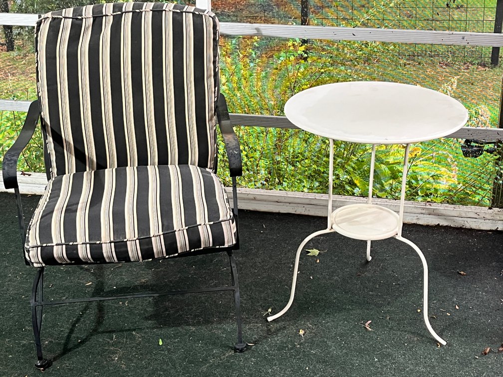Patio Chair and End Table