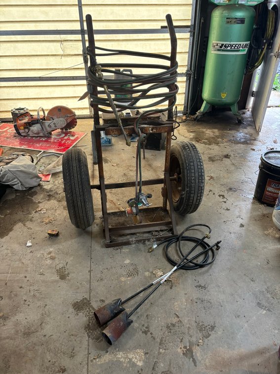 Torch Cart with Torch Head and Gauges