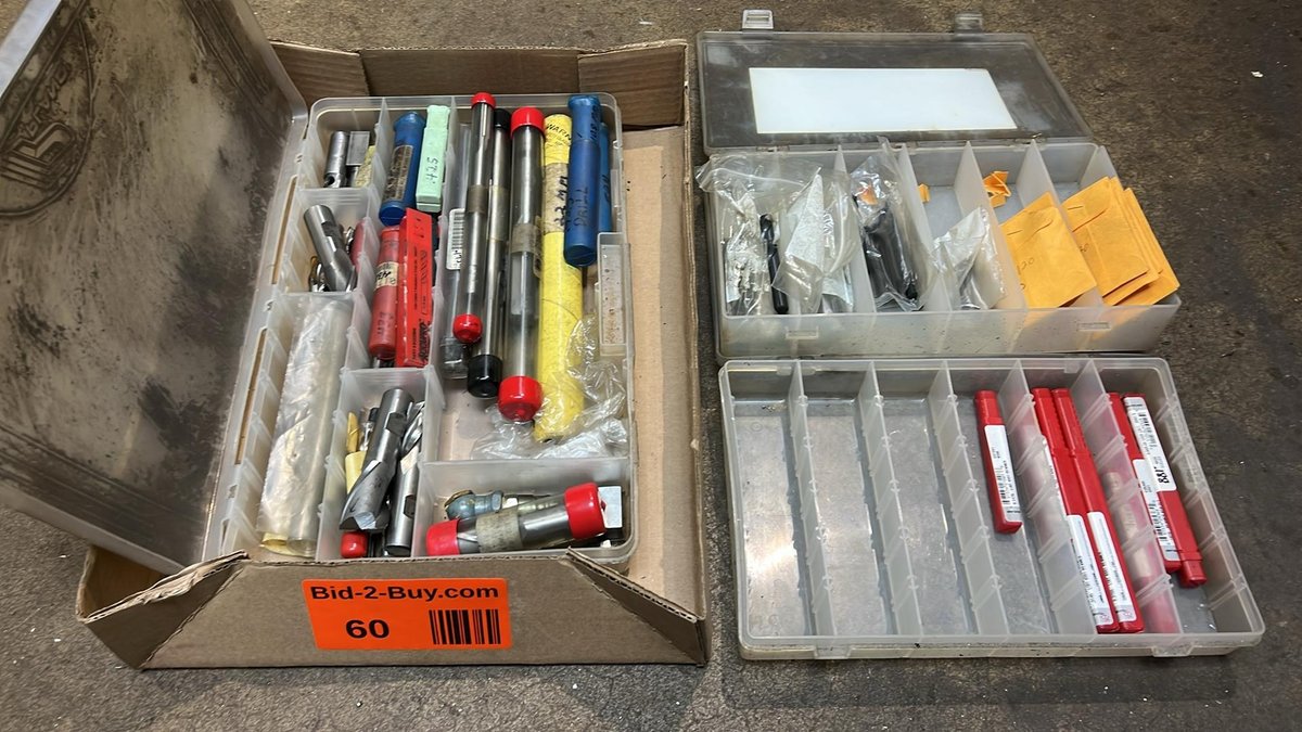 (1) Box Assorted Metalworking Cutting Tools, (1) Box Assorted Reamers & Perishable Tooling