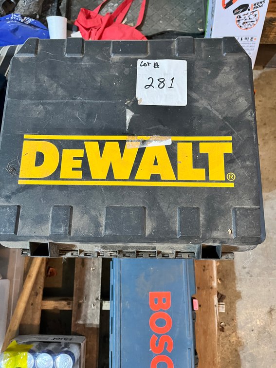 (6) Empty DeWalt and (1) Bosch Cases