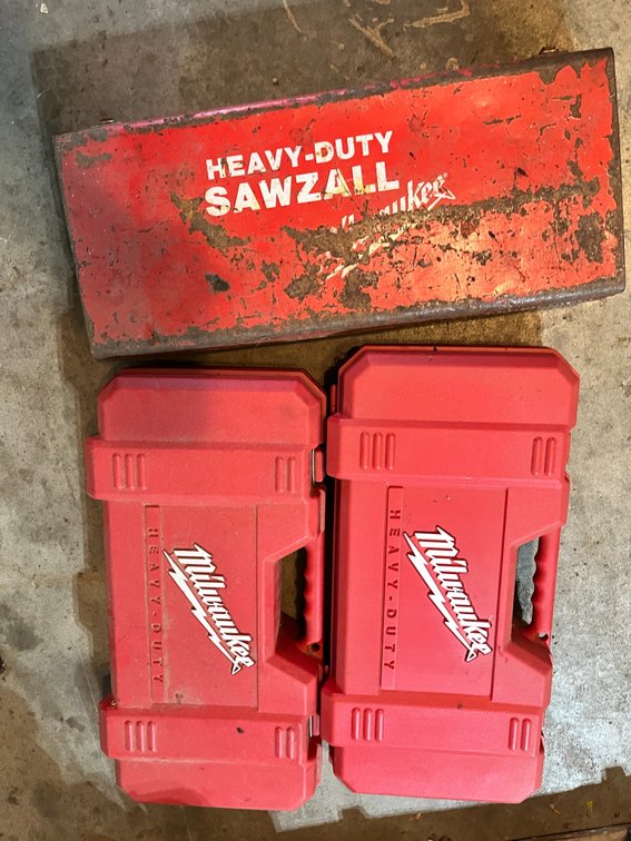 (3) Empty Milwaukee Sawzall Cases