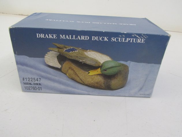 Image for Drake Mallard Duck Sculpture