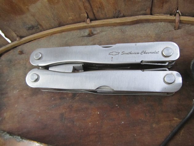 Image for Metal Fishing Decoy, Stainless Steel Utility Pocket Tool, Boat Light, And Wicker Basket