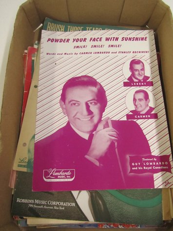Image for Flat Of Assorted Vintage Sheet Music Books