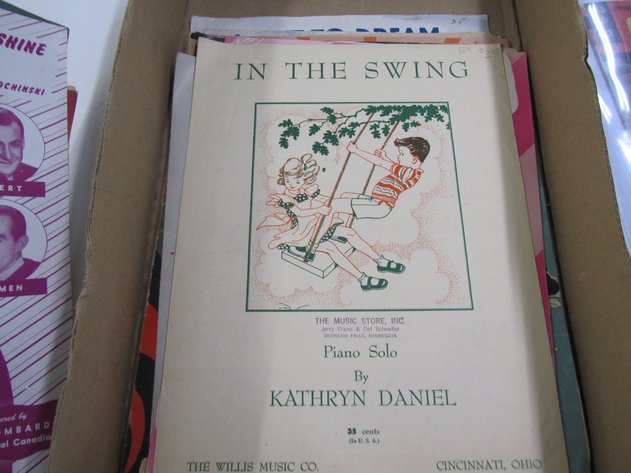 Image for Flat Of Assorted Vintage Sheet Music Books