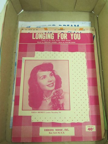 Image for Flat Of Assorted Vintage Sheet Music Books