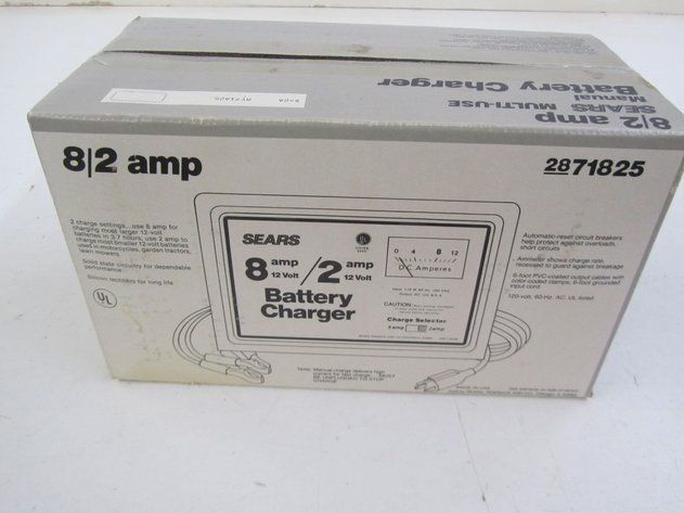 Image for Sears 8/2 Amp Multi-Use Manual Battery Charger