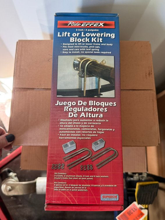 Ride EFFEX 3" Lift or Lowering Block Kit