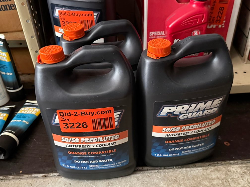 (3) 1 Gallon Prime Guard 50/50 Pre- Diluted Anti- Freeze