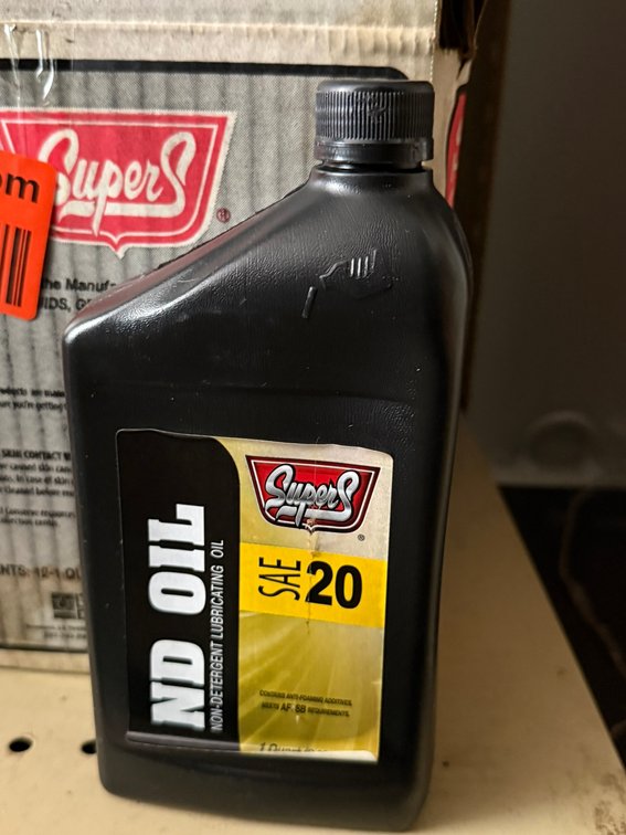 (12) Non- Detergent Lubricating Oil SAE20
