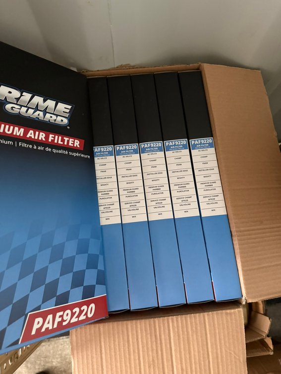 (6) Prime Guard Premium Air Filter