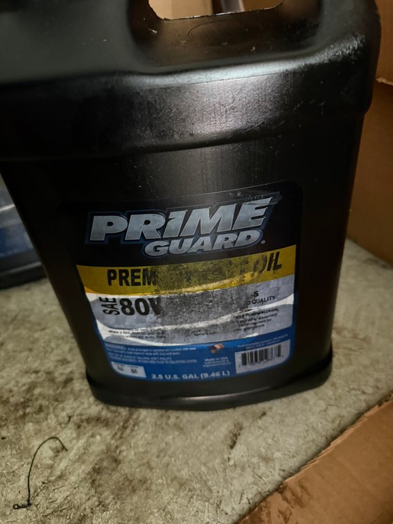 2.5 Gallon Premium Guard Oil SAE 80- W