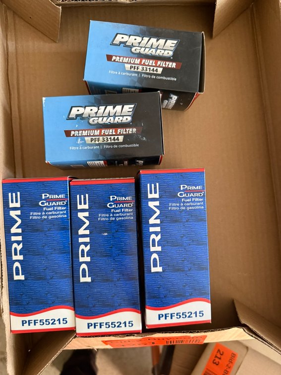 (5) Prime Fuel Filters