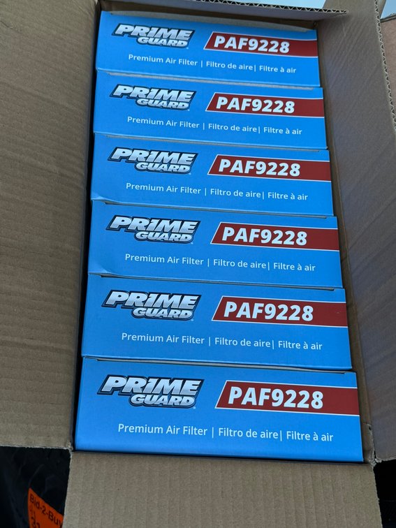 (6) Prime Guard Premium Air Filters