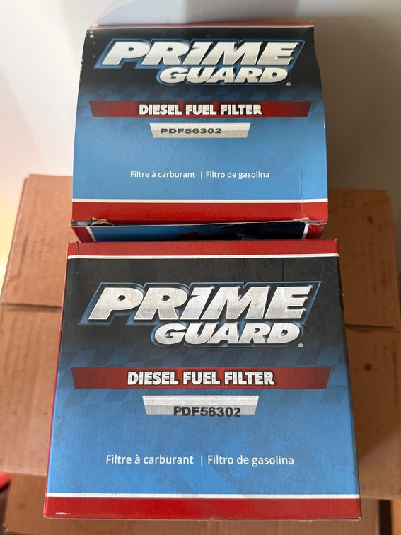 (2) Premium Guard Diesel Fuel Filters