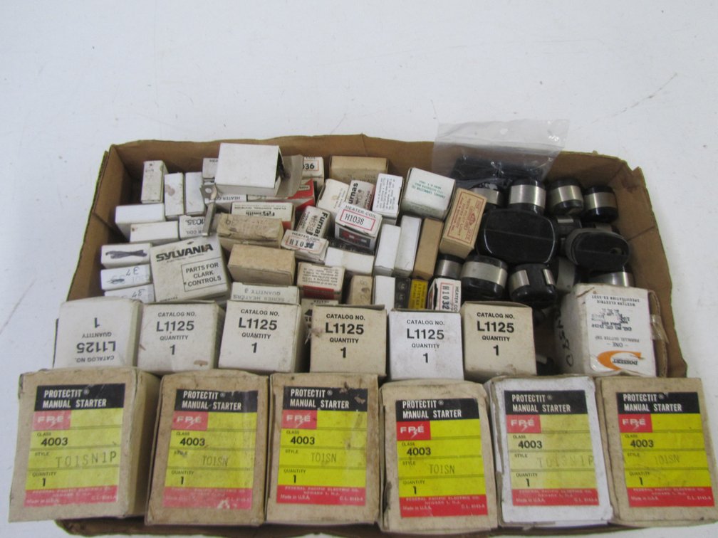 Flat Of Assorted Vintage Electrical Hardware