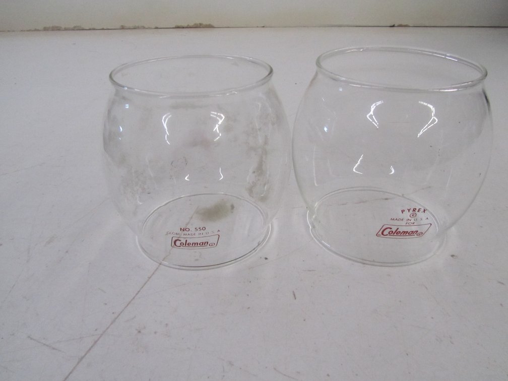 (2) Coleman No. 550 Lantern Globes