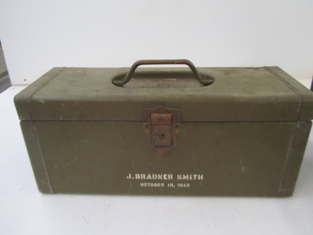 Vintage Hobart Watertite 18" Tackle Box Full Of Assorted Tackle
