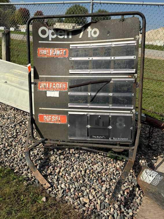 Gas Station Fuel Sign