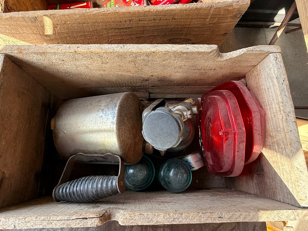 (3) Insulators, Oil Can, and Wrench