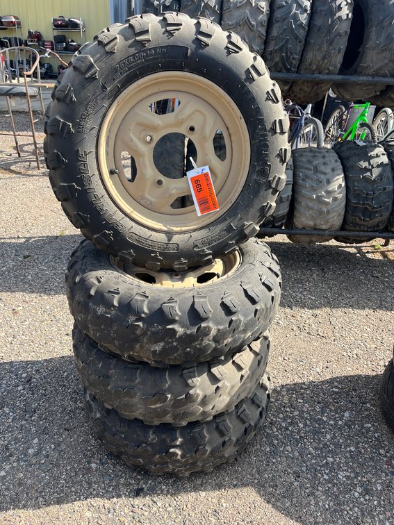 (4) Carlisle Terrathon Tires with Rims