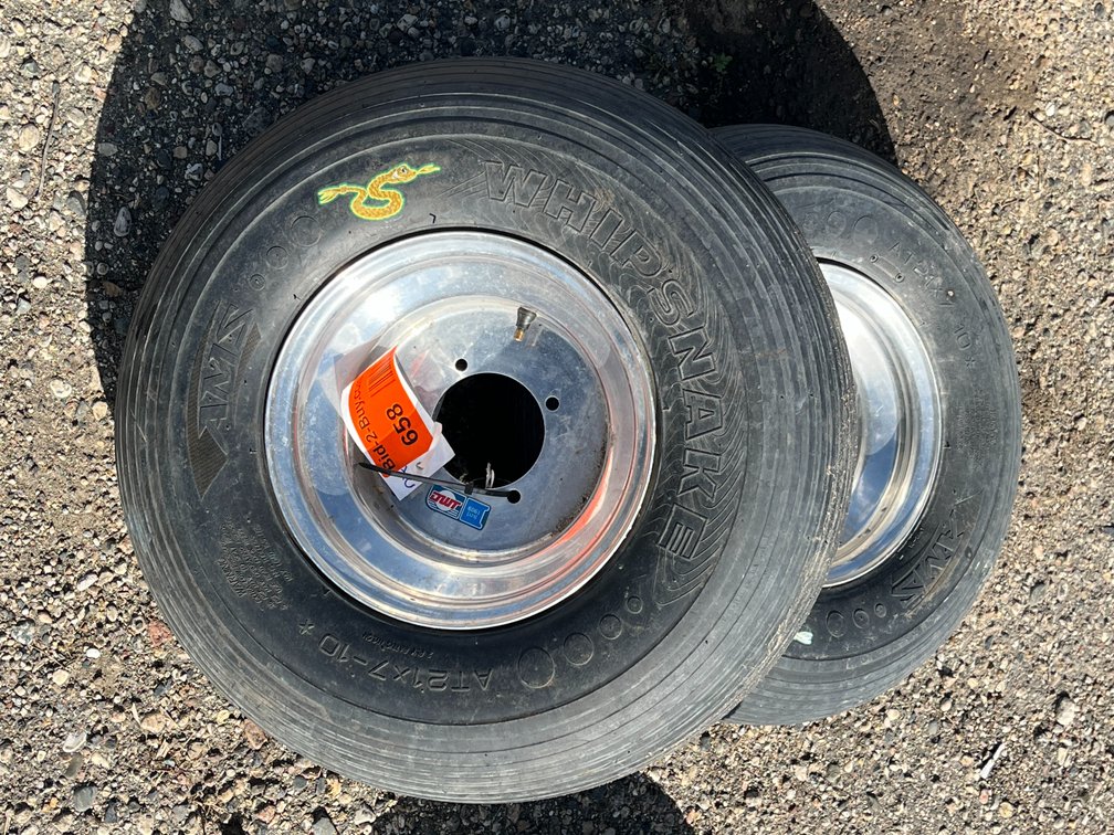 (2) Whipsnake Tires with Rims