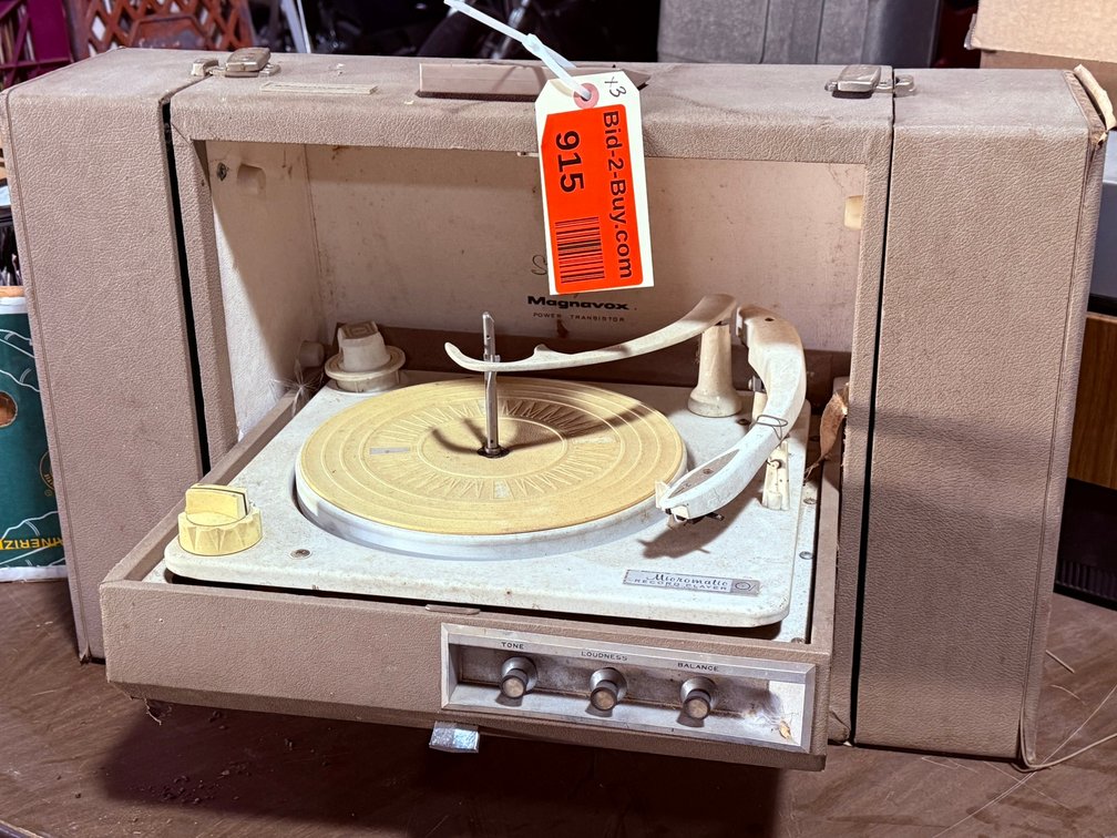 Vintage Record Player and Electronics
