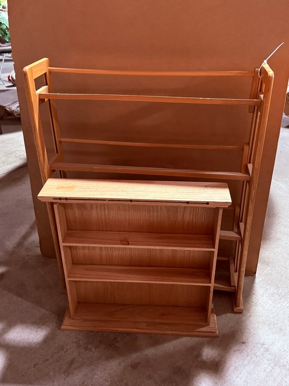 4- Tier Wood Shoe Rack and Wood Shelf