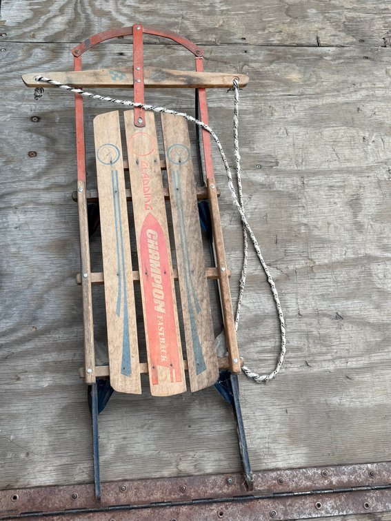 Gladding champion Vintage Sled